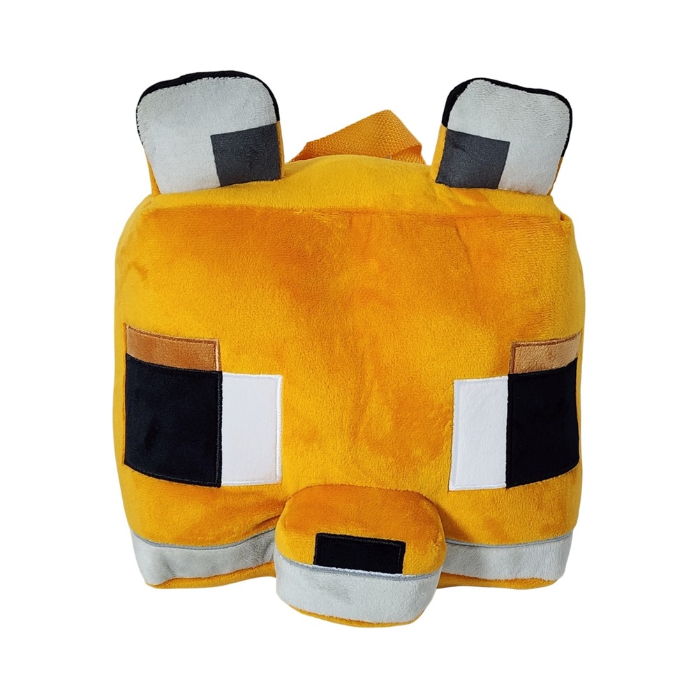 Minecraft‎ Fox Plush Mini Backpack Orange Pixelated Video Game Bag 9 Inch 2025